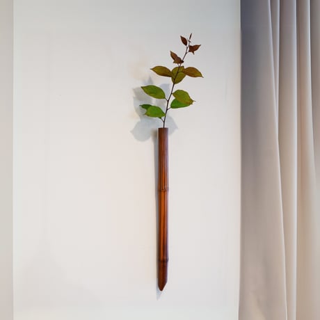 珍品 古伊万里 竹型竹図 一輪挿し（線香立て）本物保証 一輪挿し 虎竹 鶴首（四つ目）花器 掛花