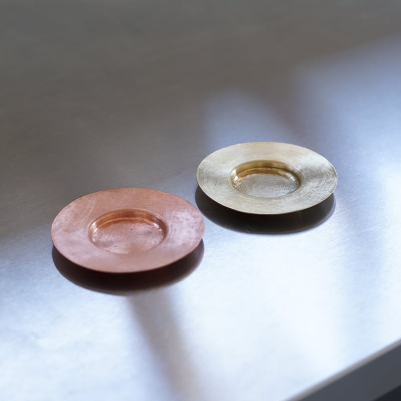 竹俣勇壱_茶托(真鍮/丸) | 暮らしの品 つかもと