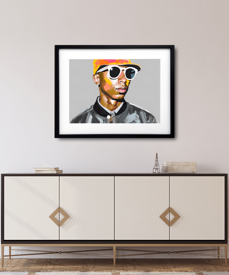 RAP MADE ヒップホップポスター ビギー 浮世絵風 額縁付き RAP MADE ヒップホップポスター ビギー 浮世絵風 額縁付き RAP MADE