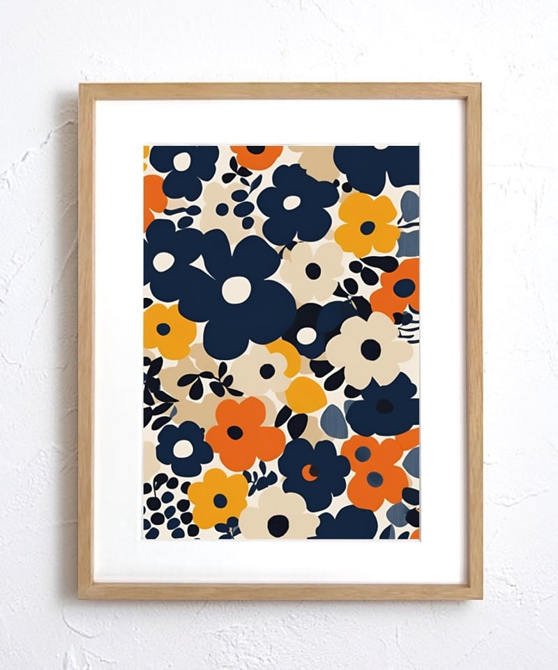 Petal｜ボタニカルポスタ―北欧風ポピー×マリメッコ調カラーで魅せる