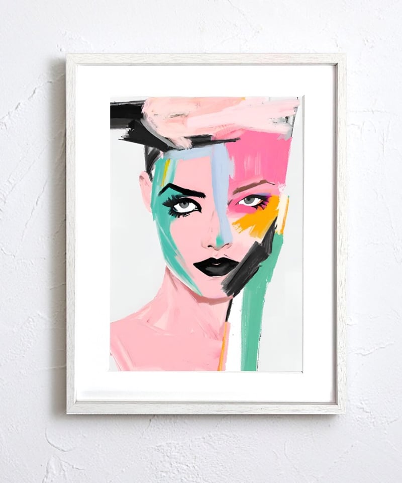 抽象画・ポップアート・手描きポスター7枚 Amazon.co.jp: 抽象画 キャンバス ウォールアート カラフル ハート