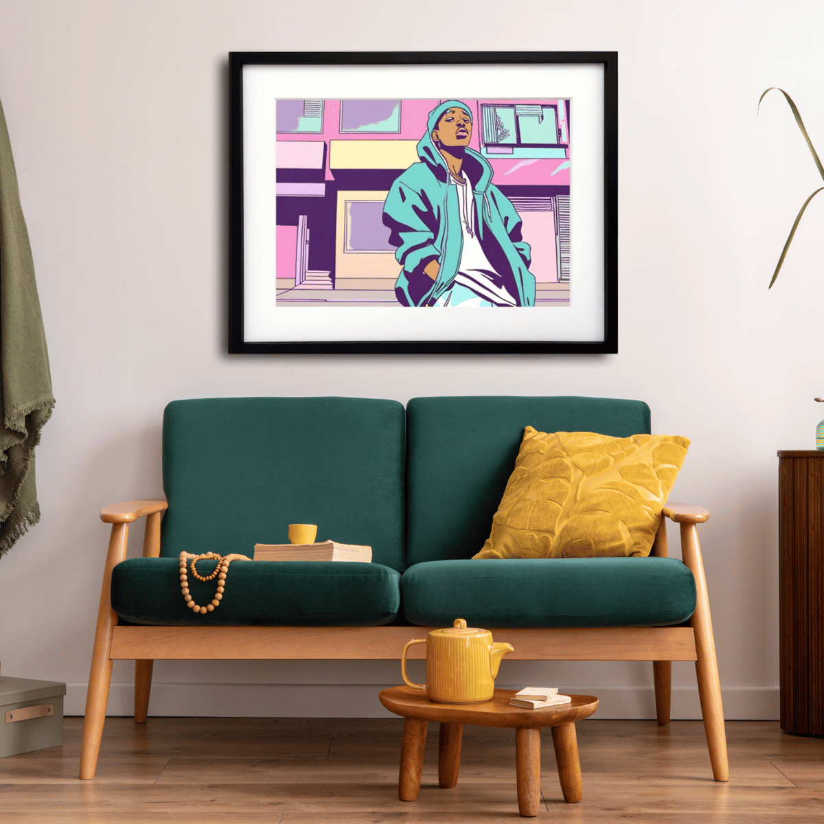 B-Boy Stance｜レトロポップなヒップホップモチーフアートポスター