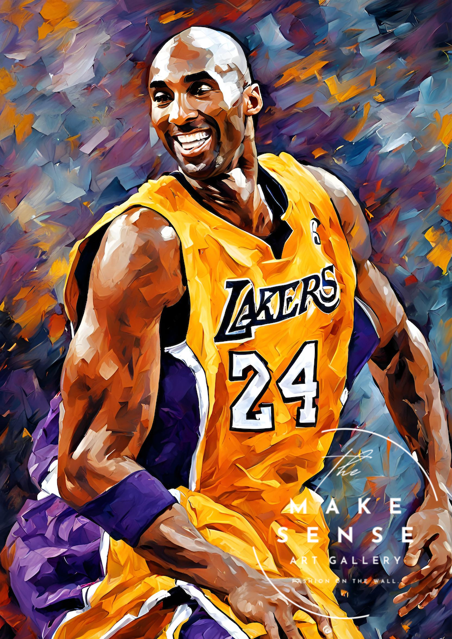 Kobe Bryant Ⅱ｜レイカーズの伝説を描くモダンポップアートポスター