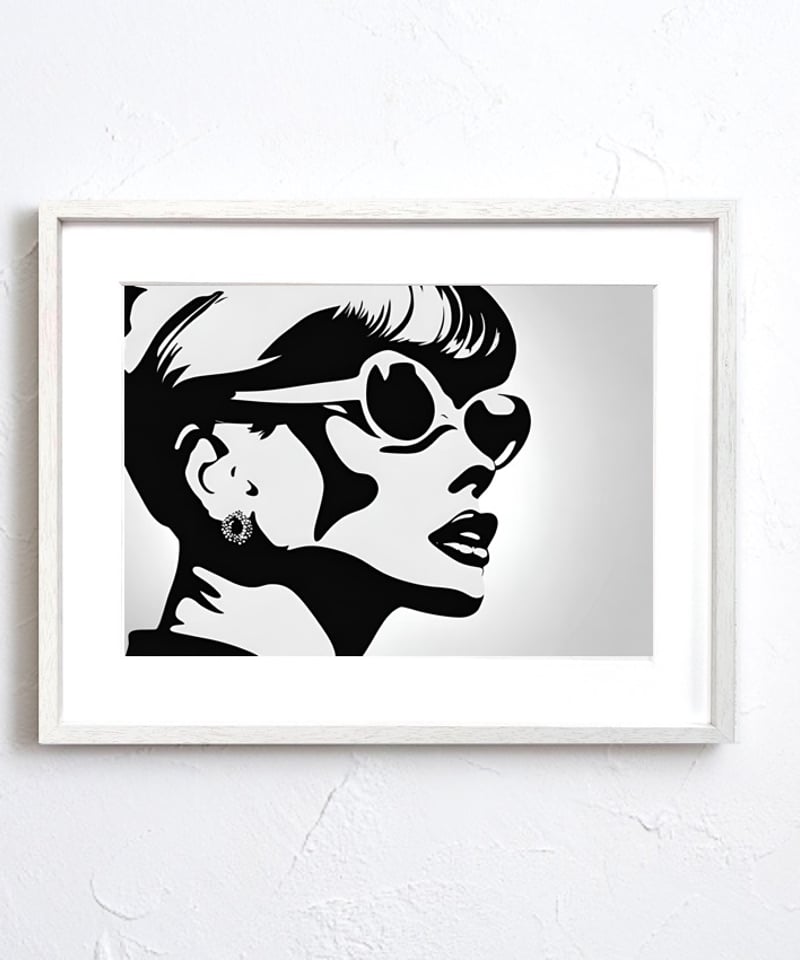Audrey Hepburn｜永遠のスタイルアイコンを描くアートポスター｜上品で