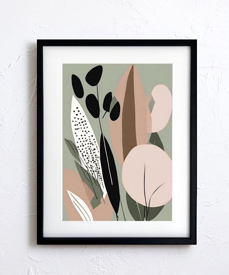 Calm｜静けさを纏うミニマルアートポスター｜余白が美しいシンプル