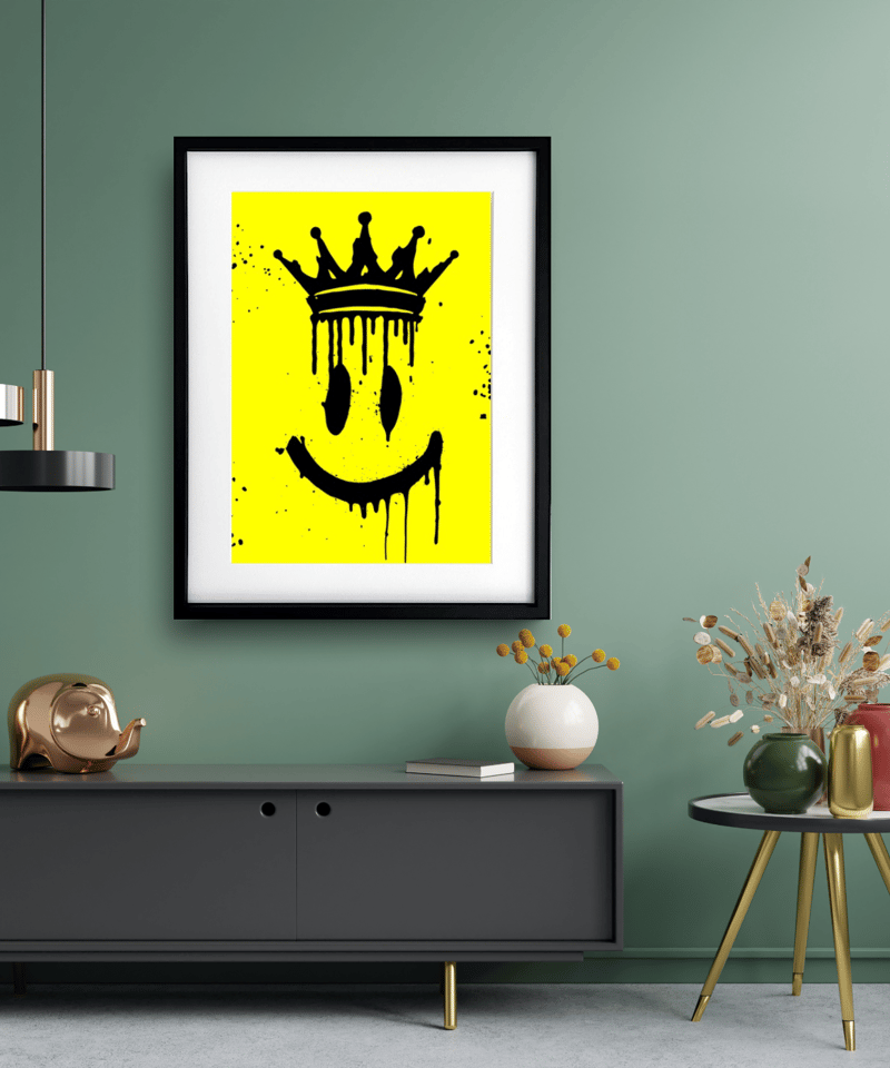 Smiley Crown｜ストリート感あふれるスマイル×王冠アートポスター