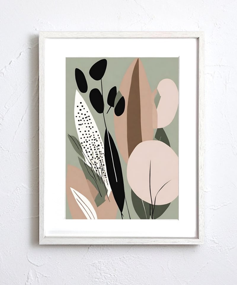 Calm｜静けさを纏うミニマルアートポスター｜余白が美しいシンプル