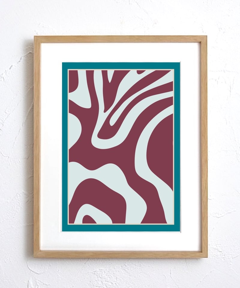 静寂の流れ 曲線デザイン 整う美しさ 色彩 ミニマル 調和 モダン