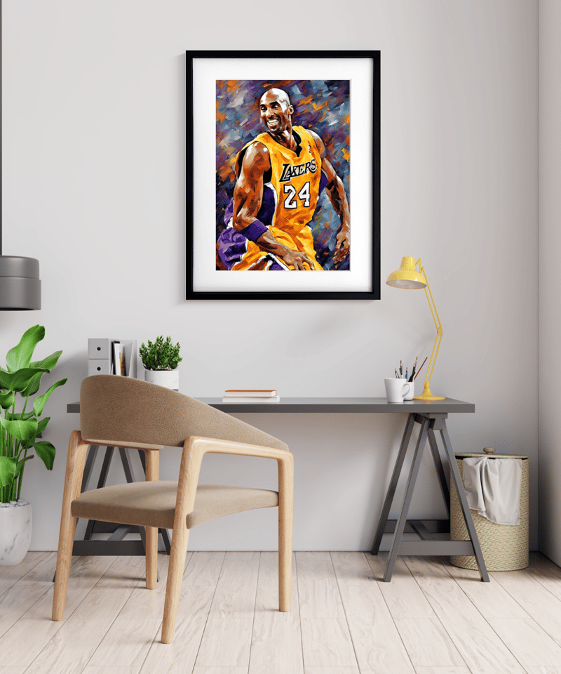 Kobe Bryant Ⅱ｜レイカーズの伝説を描くモダンポップアートポスター