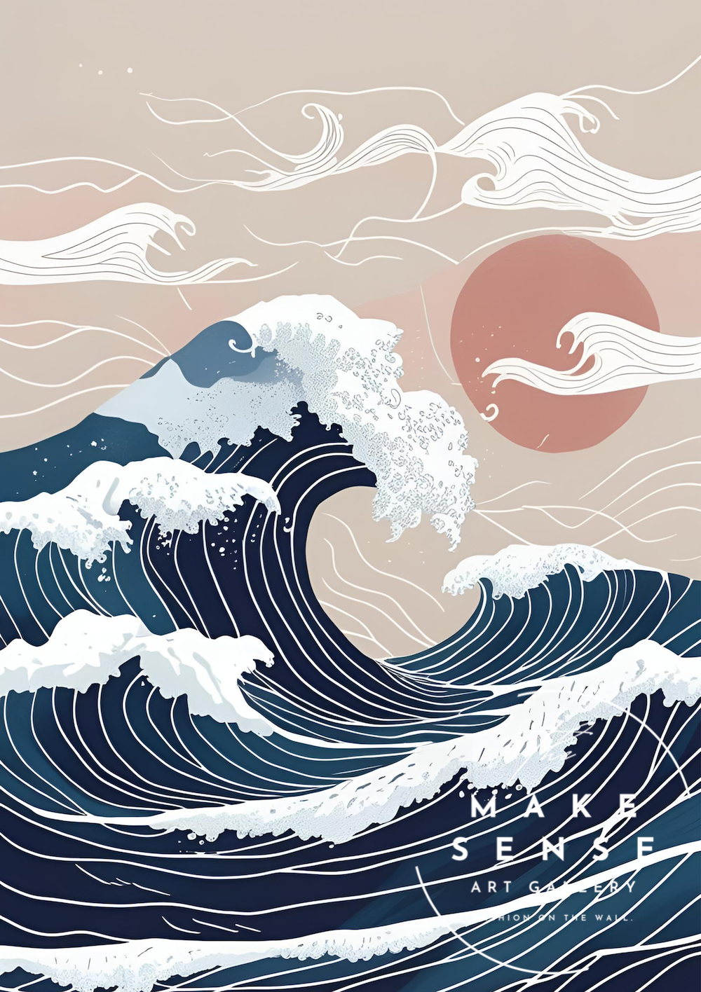 Ukiyoe 浮世絵 The Great Wave 海 富嶽三十六景 神奈川沖浪裏 和
