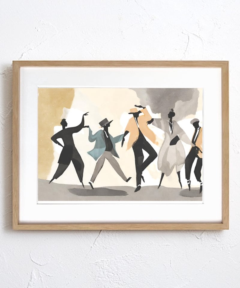 Euphoria｜音とダンスが広がるレトロモダンアートポスター｜空間を