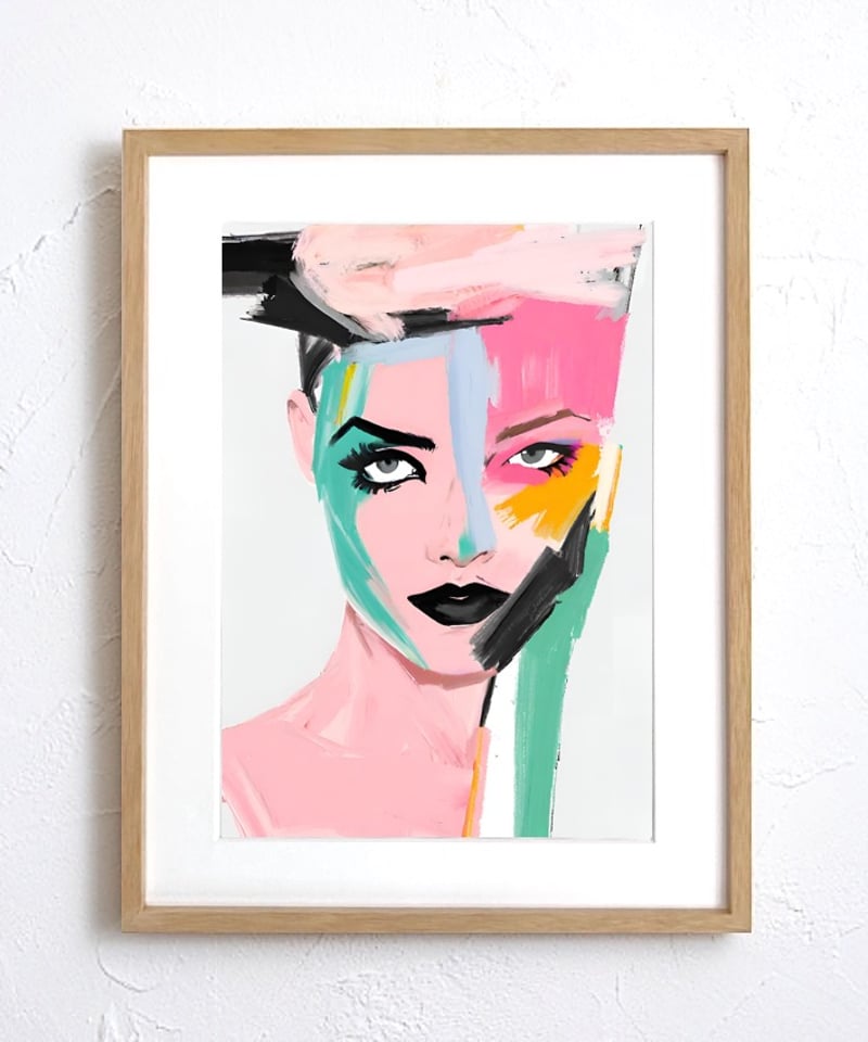 Zing｜抽象アートポスター 生命力とエネルギーを感じるモダンデザイン