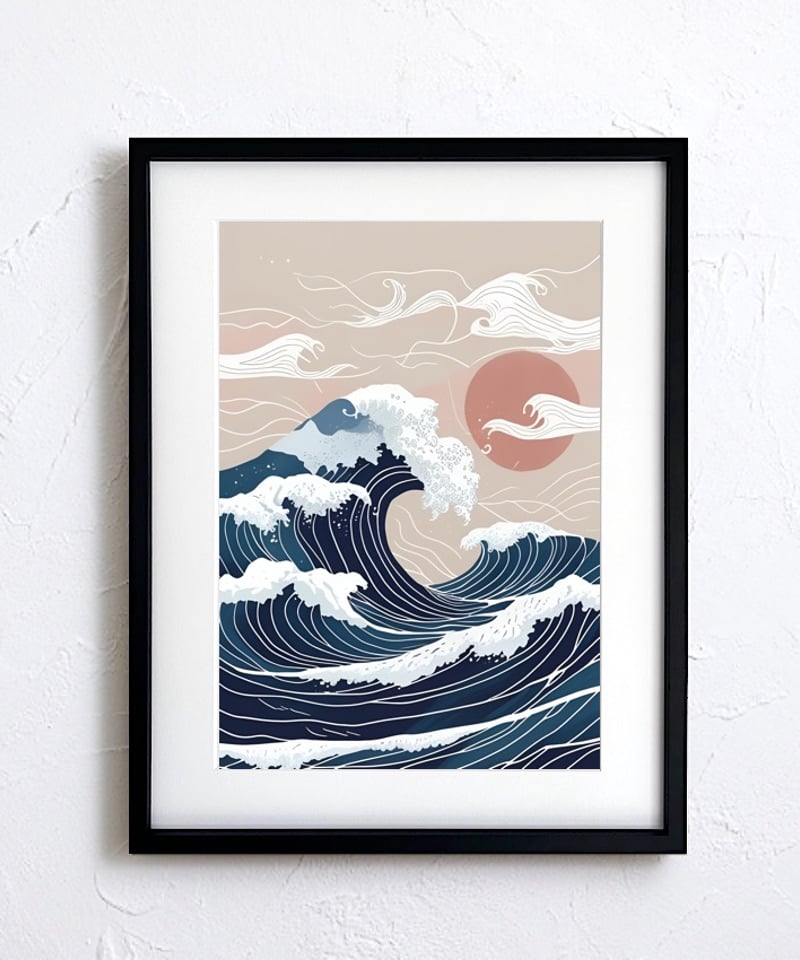 Ukiyoe 浮世絵 The Great Wave 海 富嶽三十六景 神奈川沖浪裏 和