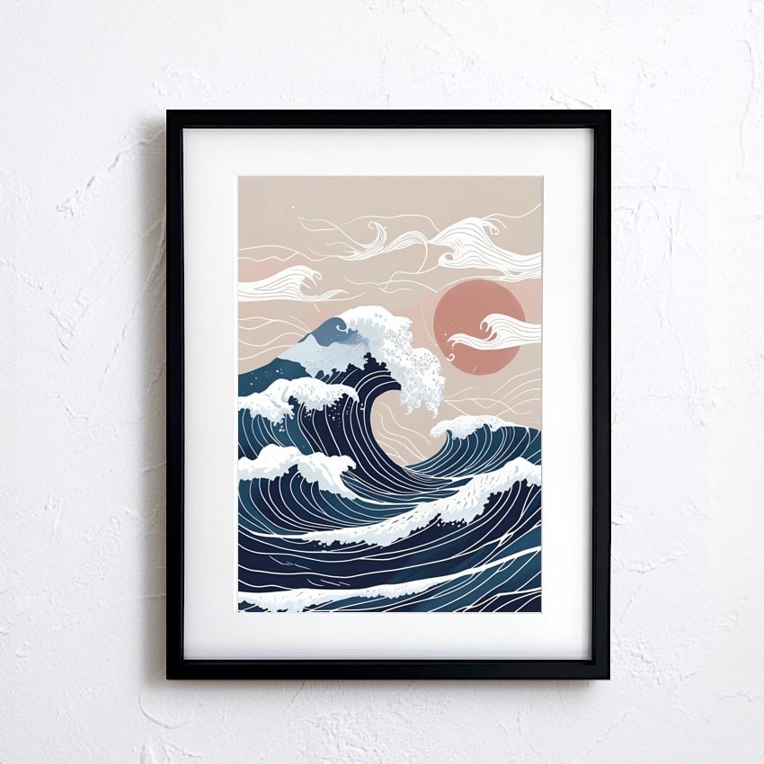 波の絵 Ukiyoe 浮世絵 The Great Wave 海 富嶽三十六景 神奈川沖浪裏 和