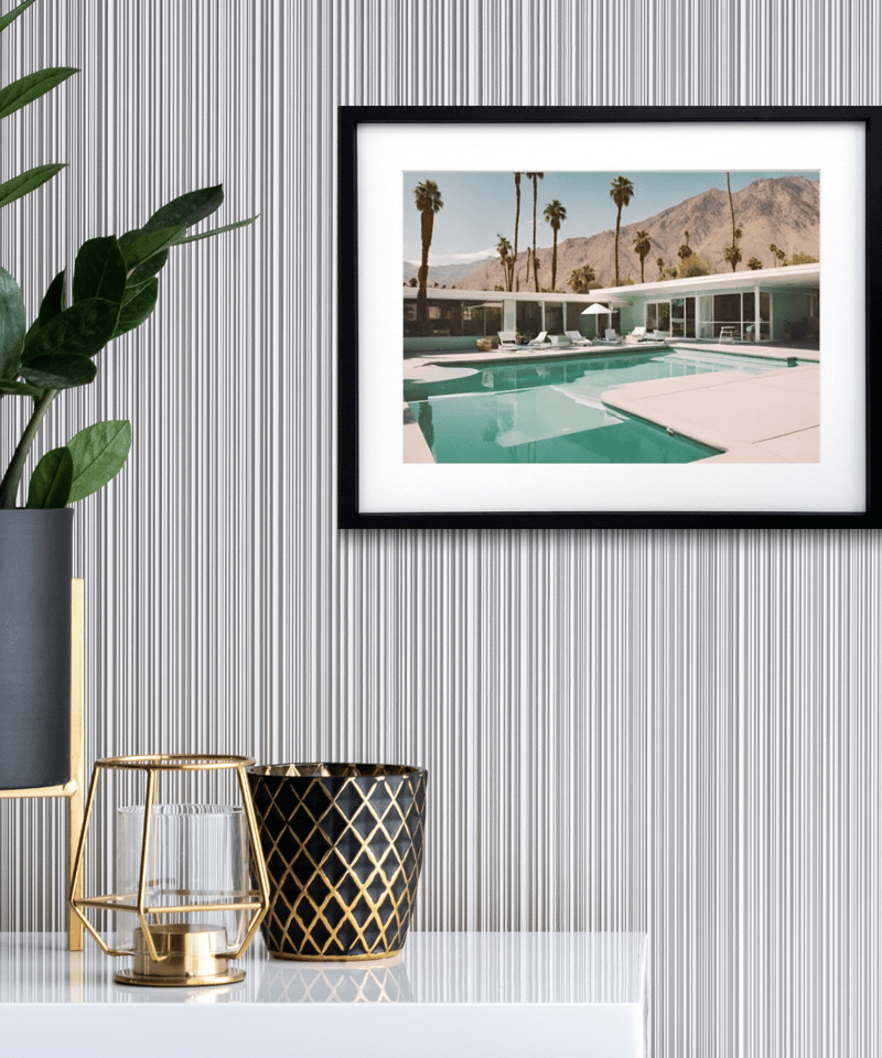 Poolside｜西海岸プールサイドのレトロモダンアートポスター｜A4〜A2