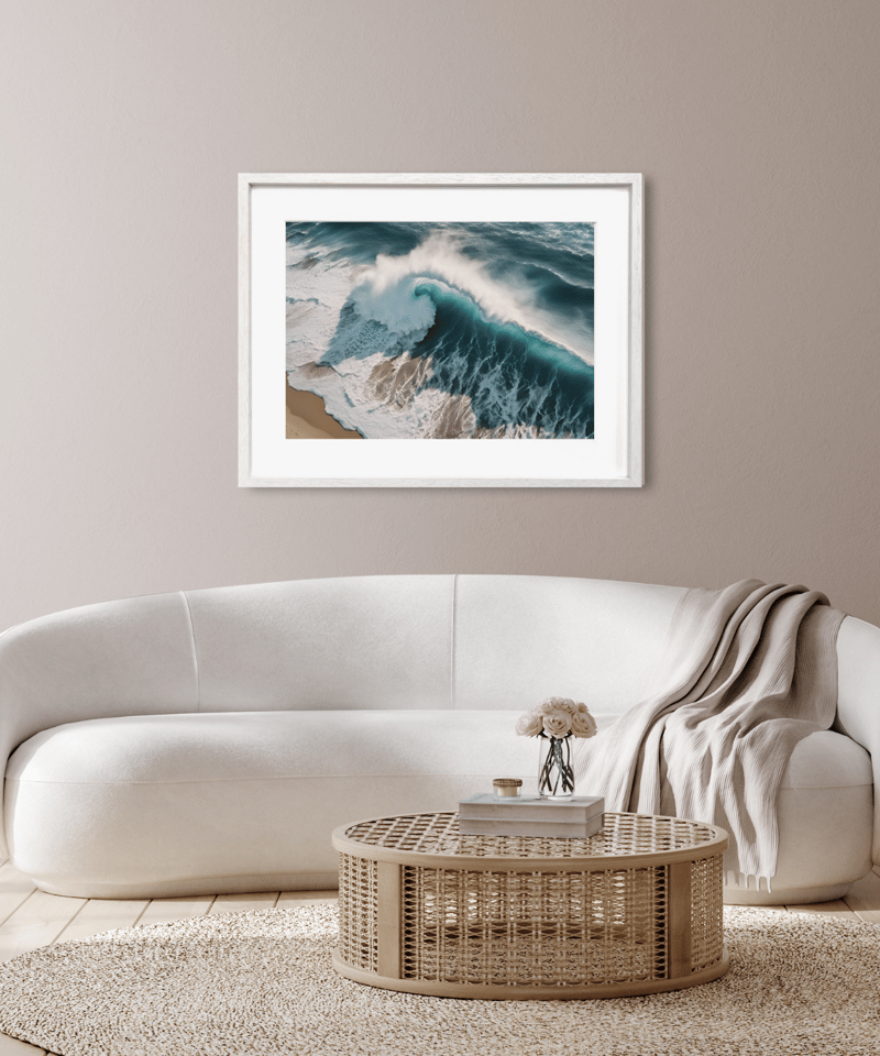 波の旋律 ダイナミック ディープブルー 砂浜のコントラスト 海好き