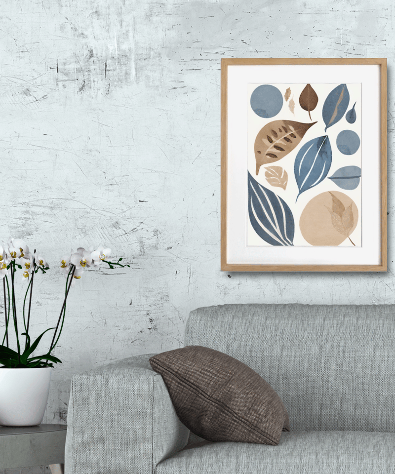 Grace｜北欧ボタニカルアートポスター｜ミニマル空間に映える上品な