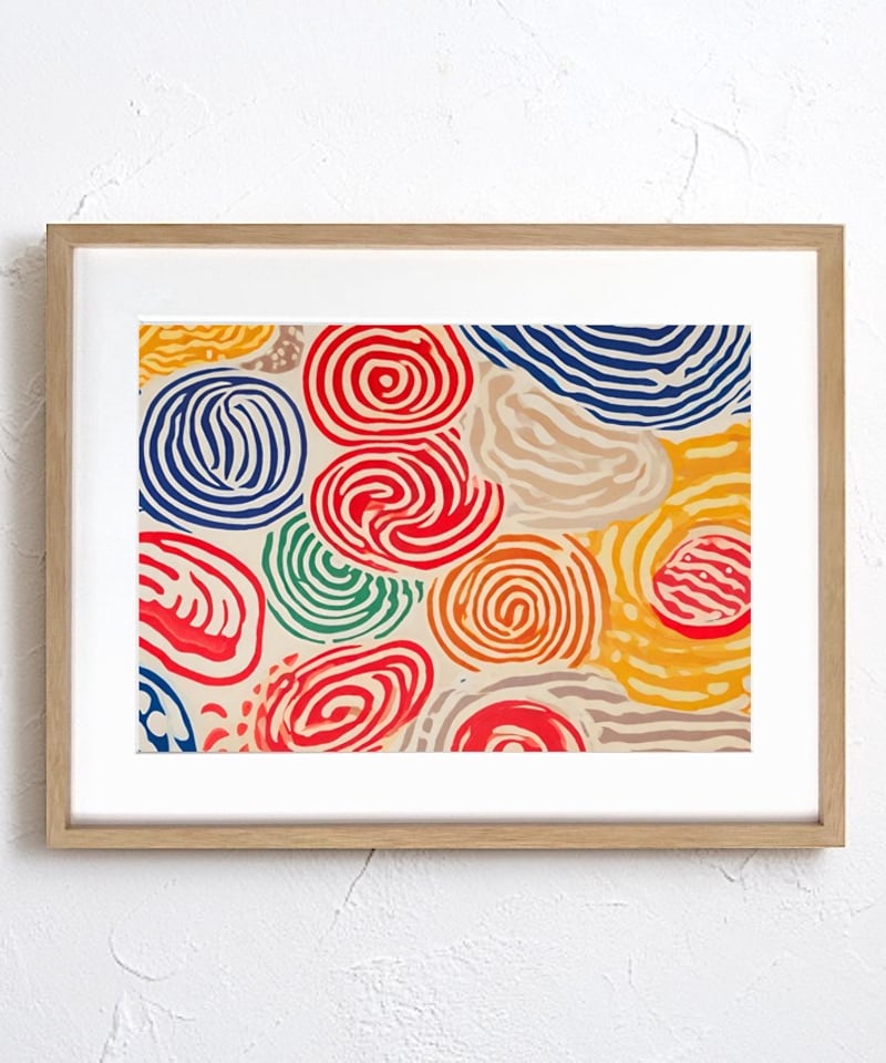 抽象画 アブストラクト ラーメン ヌードル 拉麺 麺 らーめん