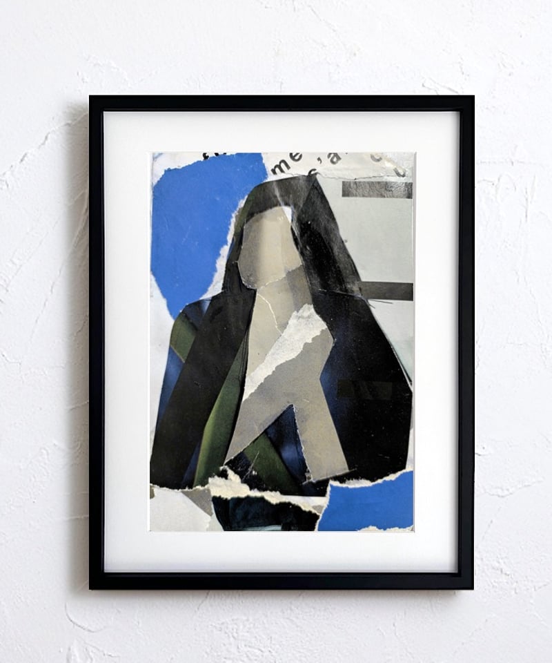 抽象画 コラージュ 抽象画 コラージュ 切り絵 貼り絵 レトロ モダン おしゃれ 空間