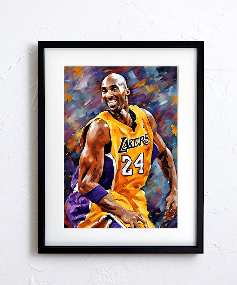 Kobe Bryant Ⅱ｜レイカーズの伝説を描くモダンポップアートポスター