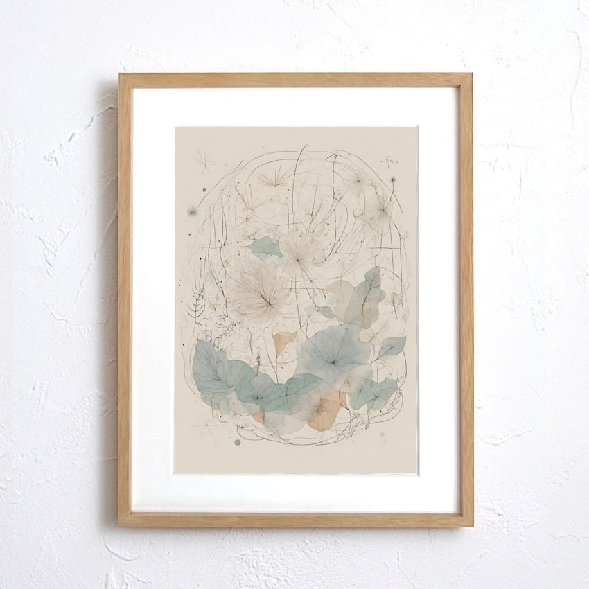 北欧デザイン ナチュラル 抽象画 ボタニカル スカンジナビアン 植物 花