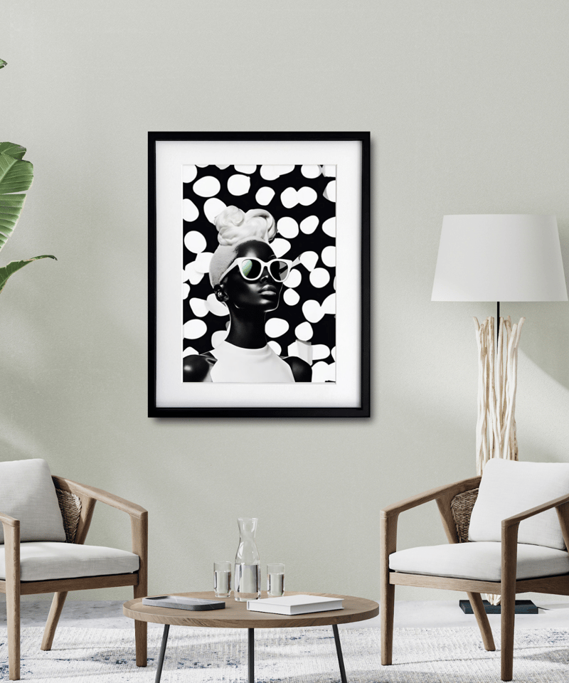 ポップアート 女性肖像画 黒フレーム付き ポップアート 女性肖像画 黒フレーム付き Amazon.co.jp: ZFXFHDR
