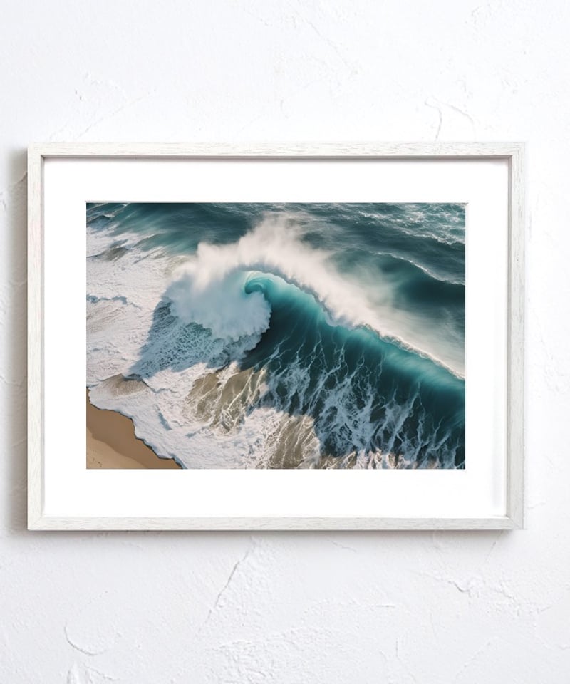 波の旋律 ダイナミック ディープブルー 砂浜のコントラスト 海好き