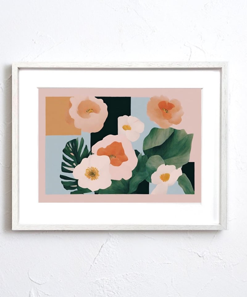 ボタニカル ミニマルスタイル 抽象画 スカンジナビアン 植物 花 ボタニカル ミニマルスタイル 抽象画 スカンジナビアン 植物 花