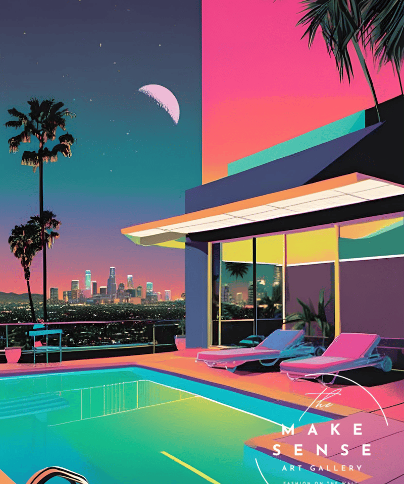 LA Down Town Night｜ロサンゼルスの夜景を切り取ったヴィンテージ