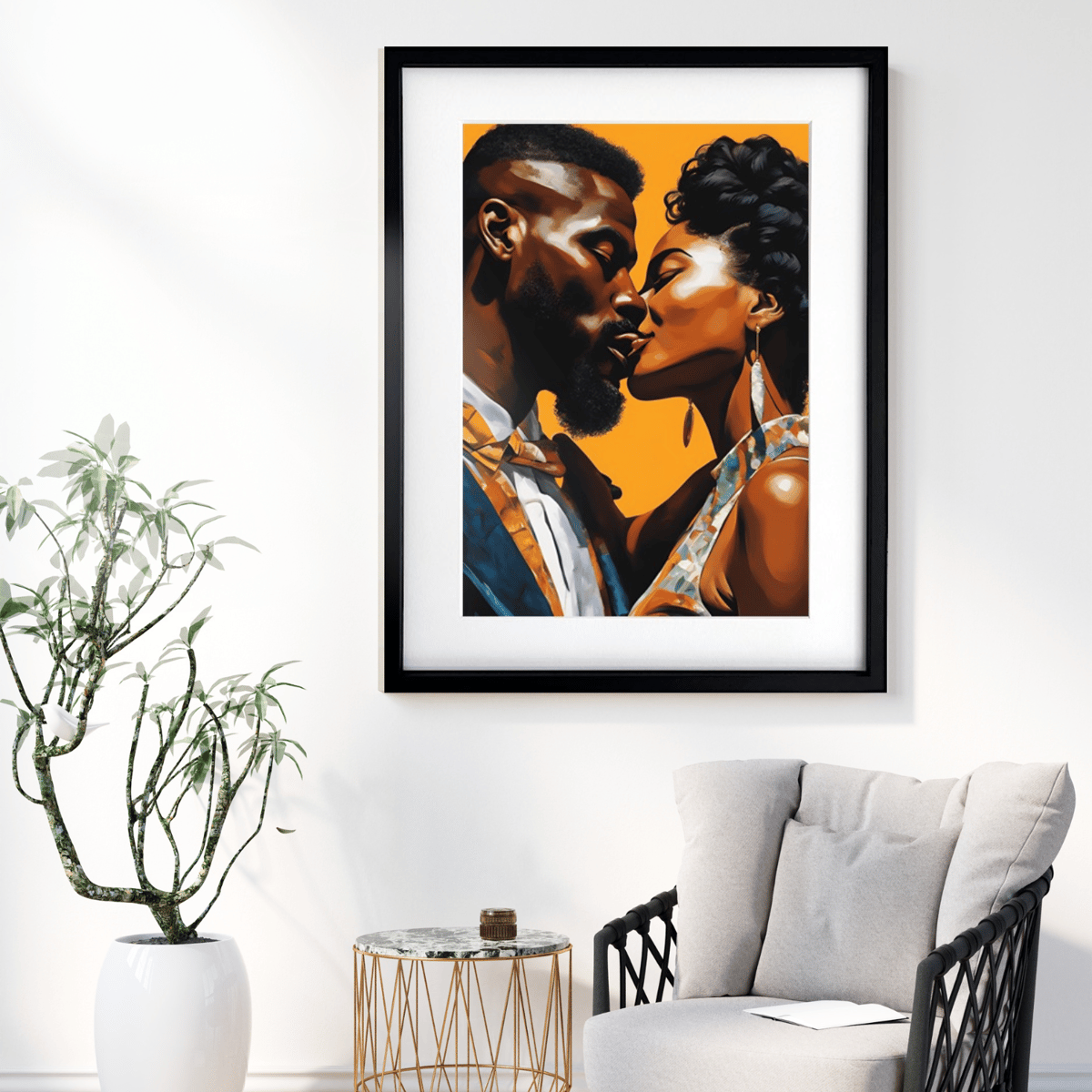 Soulful｜抽象アートポスター｜深い感情美を描くモダンインテリア向け