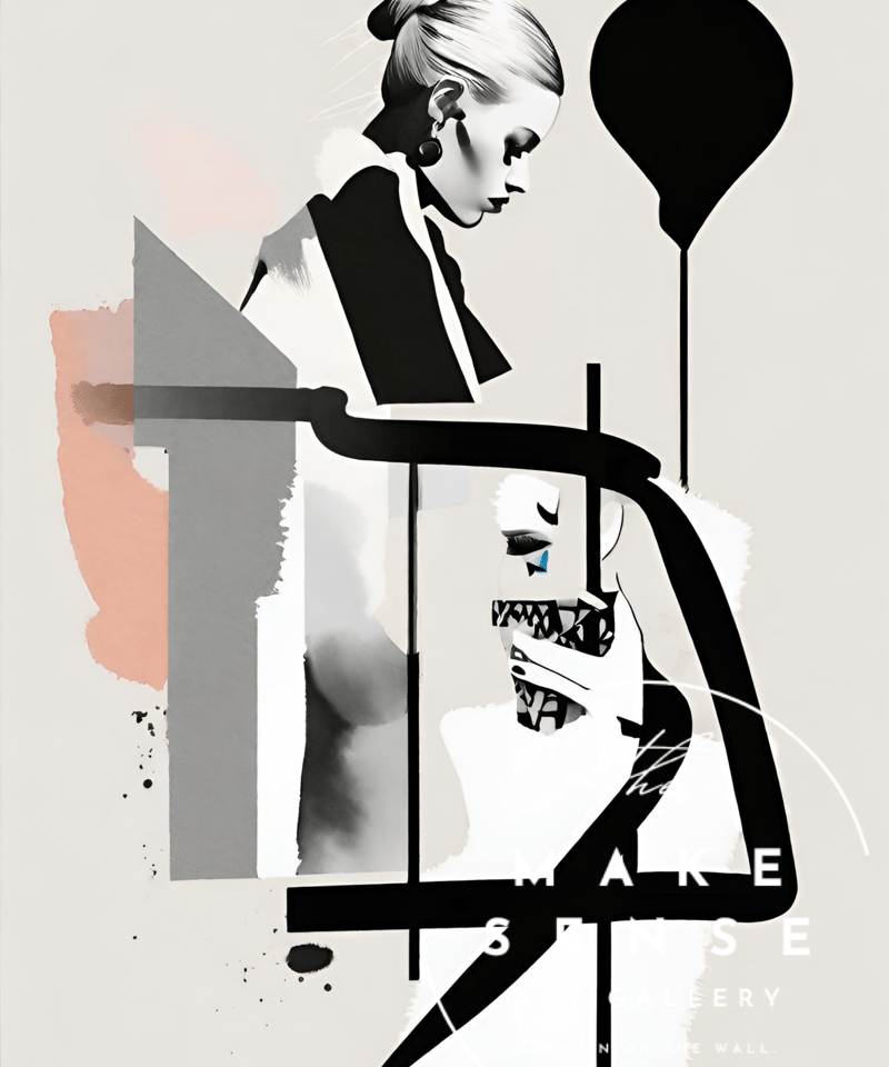 Chair｜シンプルな椅子を洗練ミニマルに描くコンテンポラリーアート