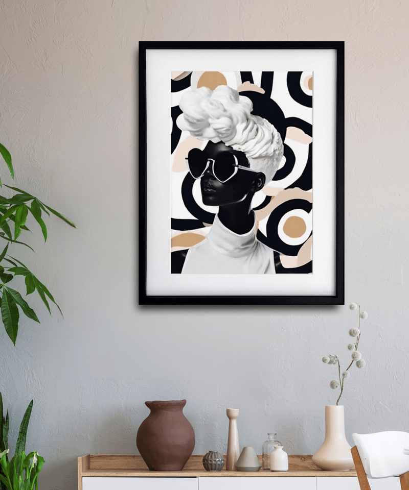 モダンアート クリーム色 テクスチャーアート インテリア フレーム別売