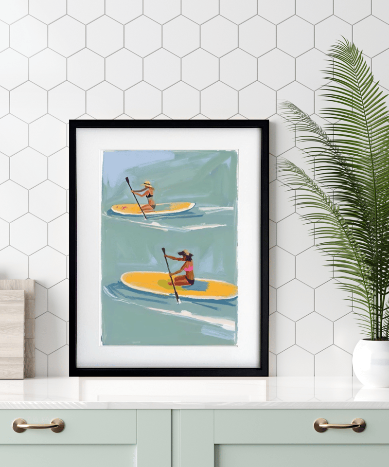 Sup サップ 海 マリンスポーツ レトロ ドローイング サーフ Sup サップ 海 マリンスポーツ レトロ ドローイング サーフ