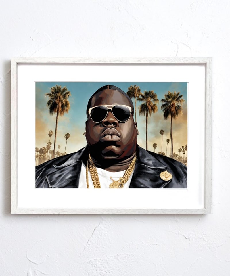 RAP MADE ヒップホップポスター ビギー 浮世絵風 額縁付き Amazon.co.jp: 抽象ラッパースター2PACポスターとプリントヒップ