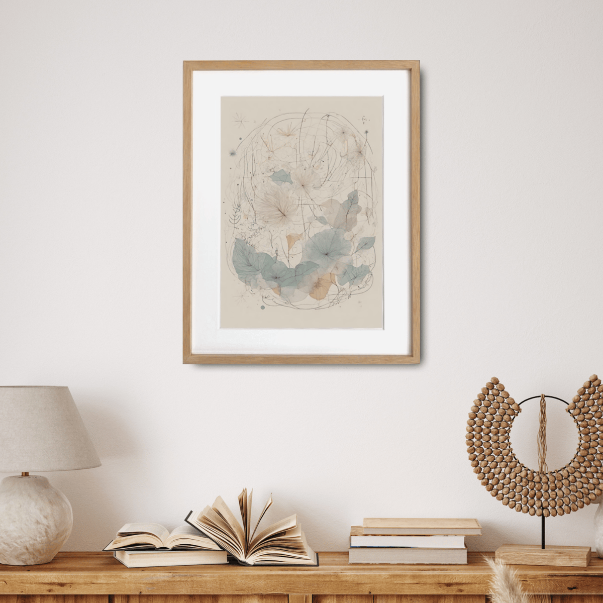 北欧デザイン ナチュラル 抽象画 ボタニカル スカンジナビアン 植物 花