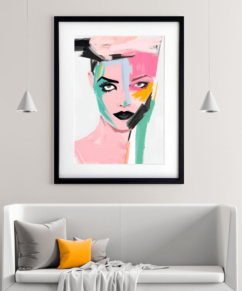 Zing｜抽象アートポスター 生命力とエネルギーを感じるモダンデザイン