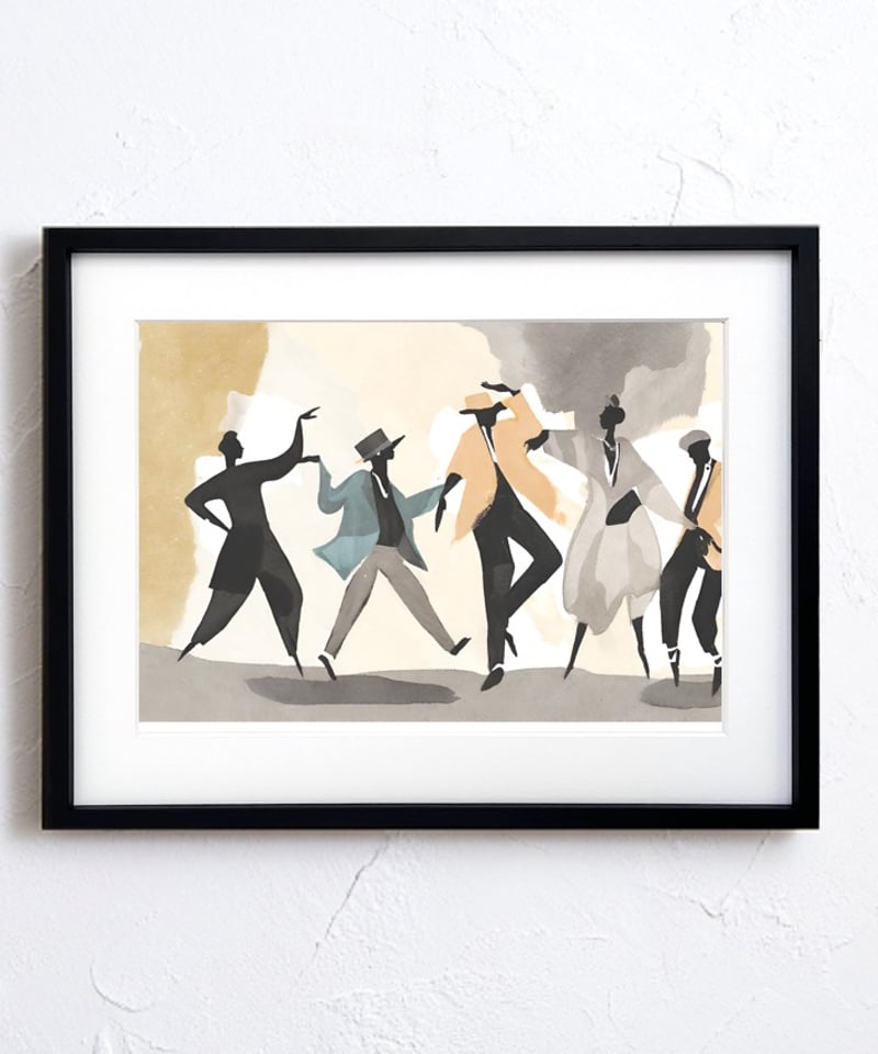 Euphoria｜音とダンスが広がるレトロモダンアートポスター｜空間を