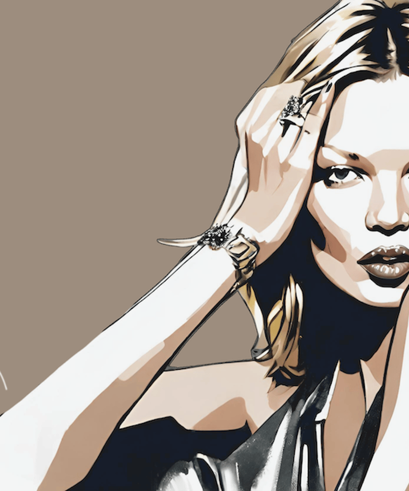 現代アート・ケイトモス ・Kate Moss・ファッションモデル・ファッション・ポップアート・...