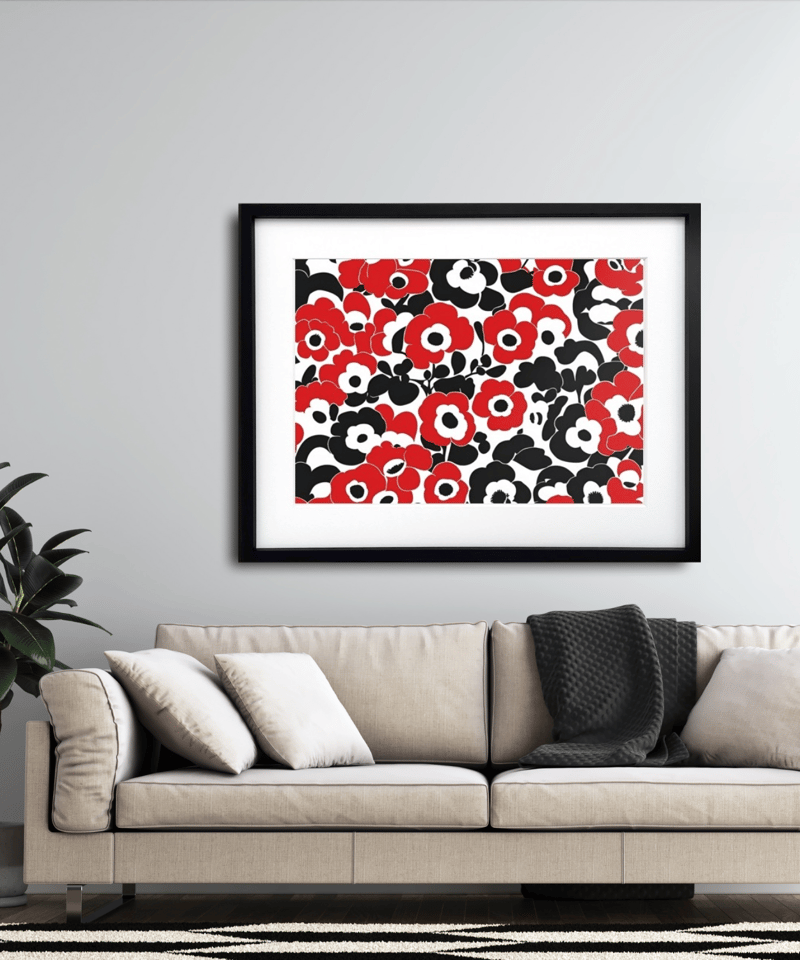 ポピー ウニッコ マリメッコ 北欧 花畑 ボタニカル スカンジナビアン