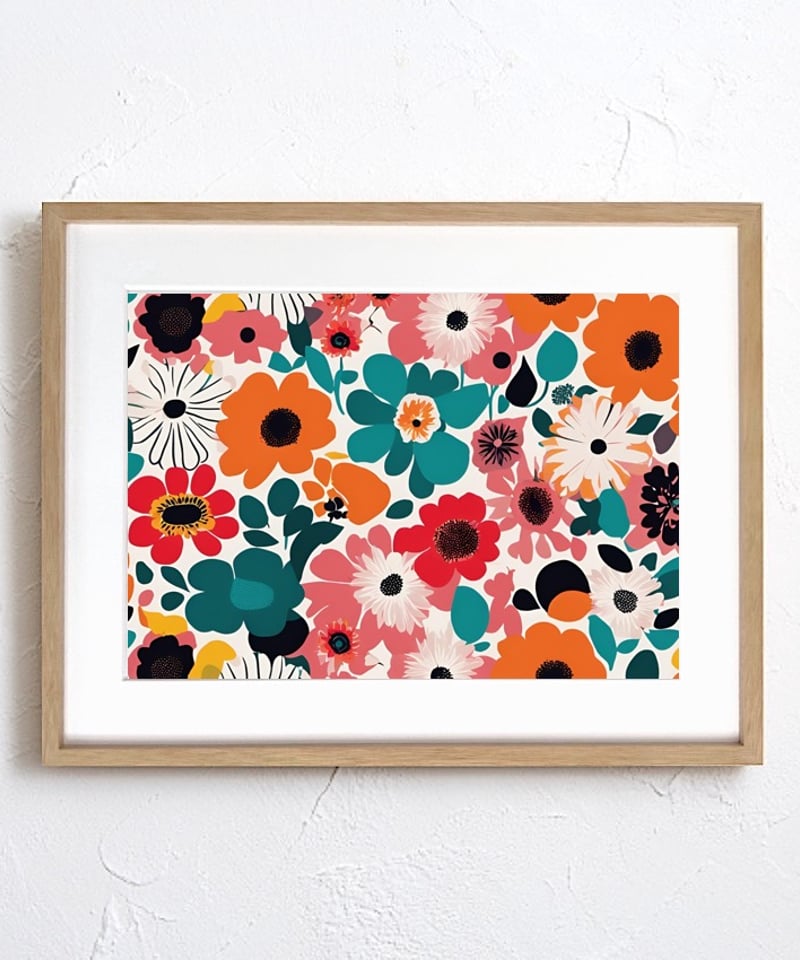 アートポスター アストリッド・シルワン ミュージアムポスター マリメッコ デザイナー『アストリッド・シルワン』スウェーデン現代美術館制作