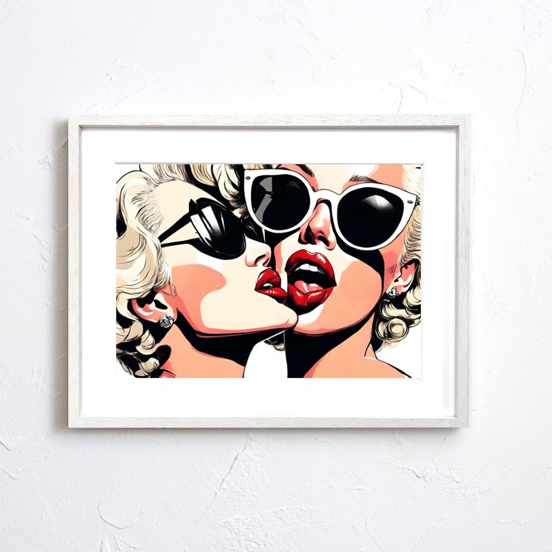 マリリンモンロー 写真額縁 LIFE ポスター Sサイズ「マリリン