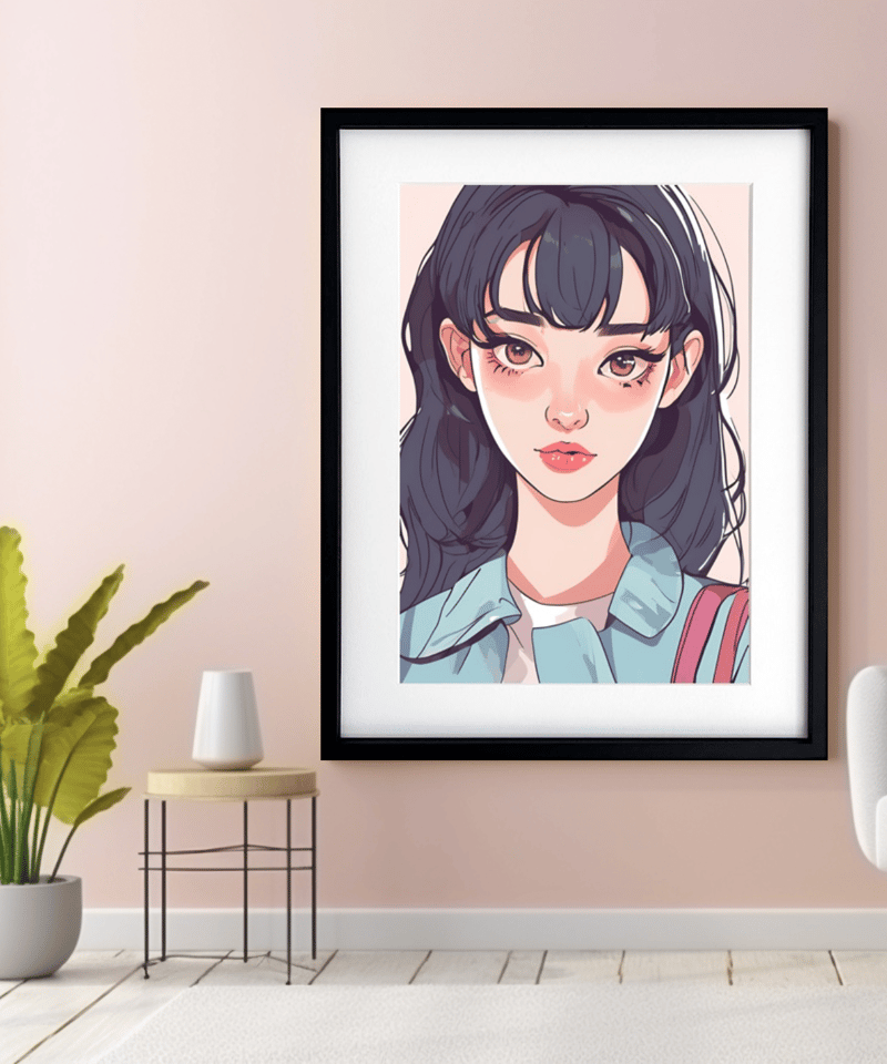 レトロポップ 女の子 イラスト イラストレーター ロングヘア レトロポップ 女の子 イラスト イラストレーター ロングヘア