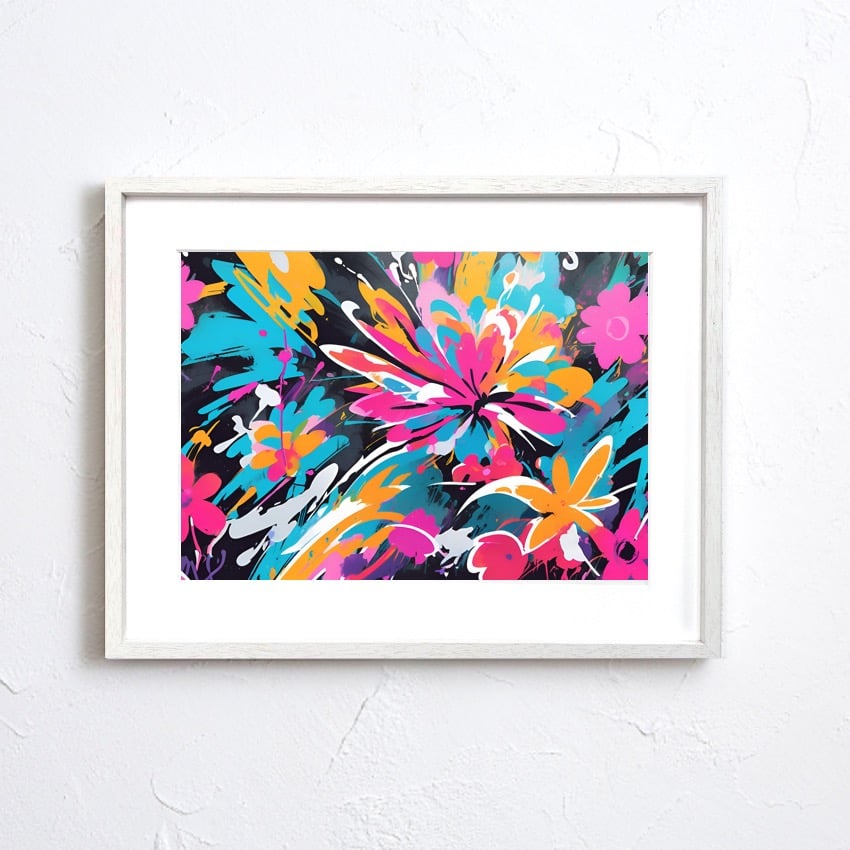 原画/抽象画/ポップアート/ストリートアート Positve Words 花 原画/抽象画/ポップアート/ストリートアート Positve Words 花 原画