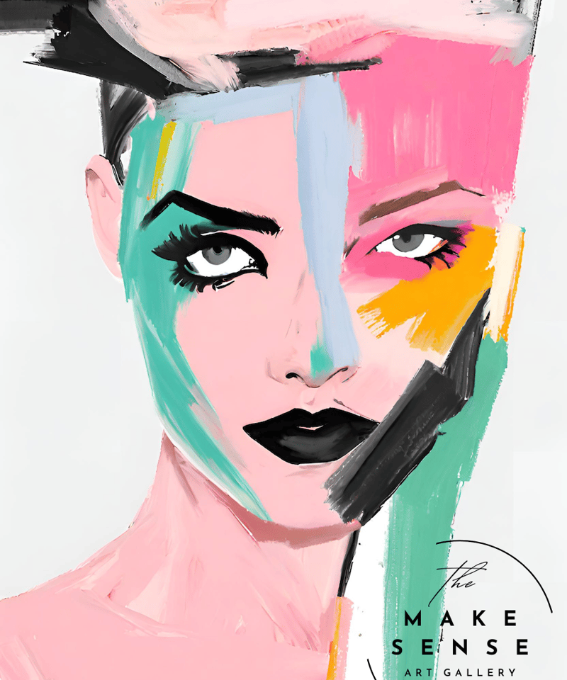 Zing｜抽象アートポスター 生命力とエネルギーを感じるモダンデザイン