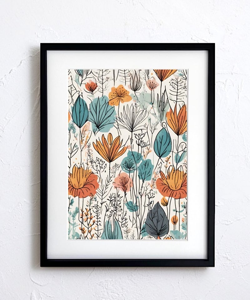 Lush｜穏やかさと温もりを描くミニマルアートポスター｜北欧ナチュラル