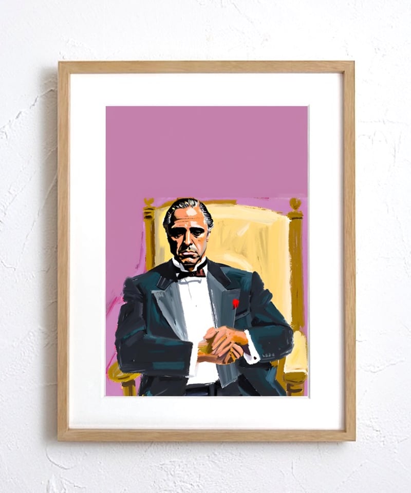 『The Godfather』P8 油彩画 人物画 アート The Godfather』P8 油彩画 人物画 アート The Godfather』P8 油彩画