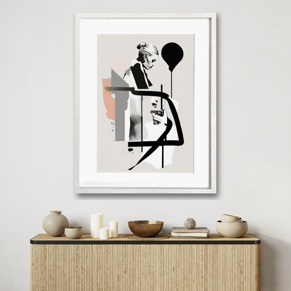 Chair｜シンプルな椅子を洗練ミニマルに描くコンテンポラリーアート