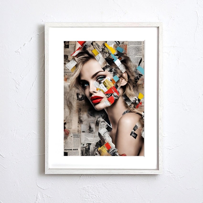 抽象画 コラージュ 抽象画 コラージュ 切り絵 貼り絵 レトロ モダン おしゃれ 空間演出