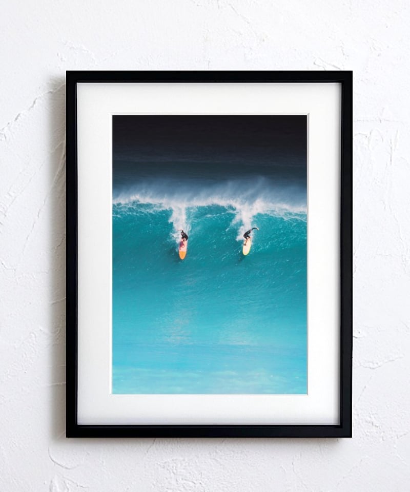 Surf Drop サーファー コバルトブルーの海 波しぶき エネルギー 写真