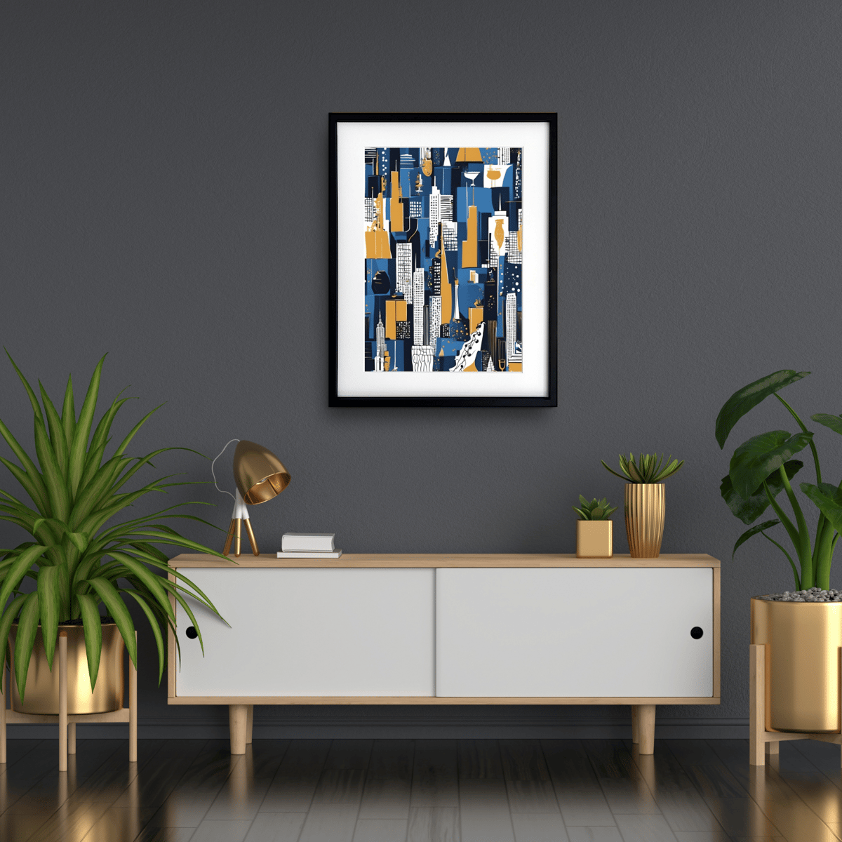 ニューヨーク New York 風景 アブストラクト 抽象画 おしゃれ NY